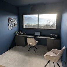 Realisation dun espace bureau avec moquette
