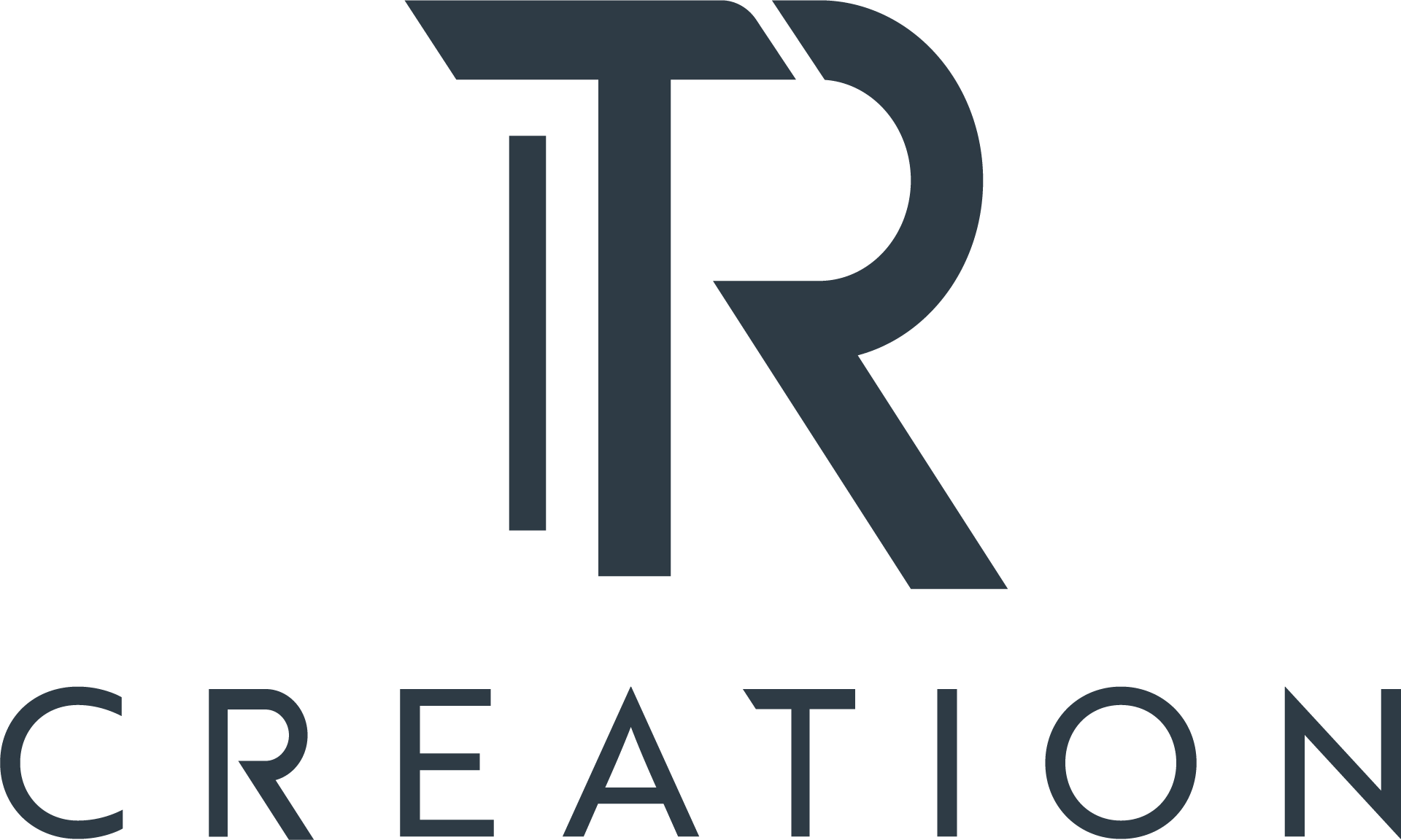 logo TR CREATION bleu